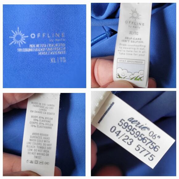 Aerie Offline High Rise Active Leggings Athleisure Gym Training Running Yoga - Picture 10 of 10